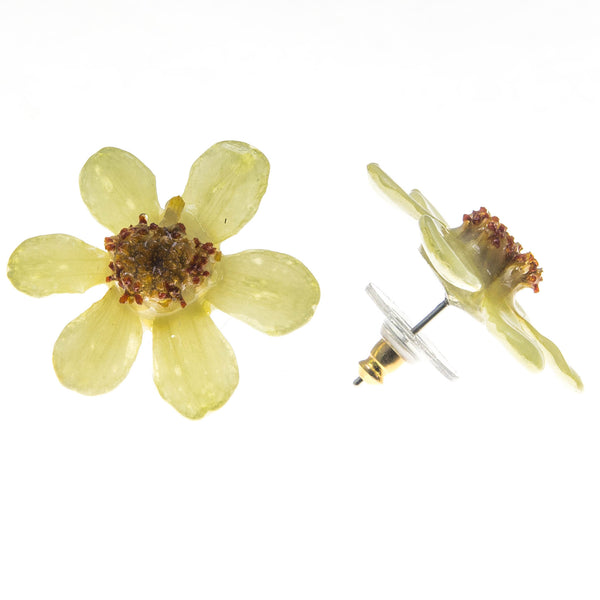 Zinnia Earrings - Cream