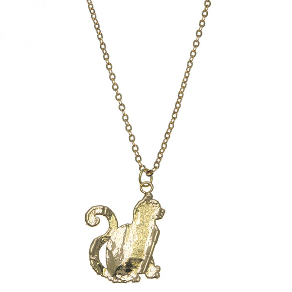 Gold Cat Pendant