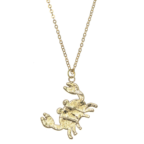 Gold Crab Pendant