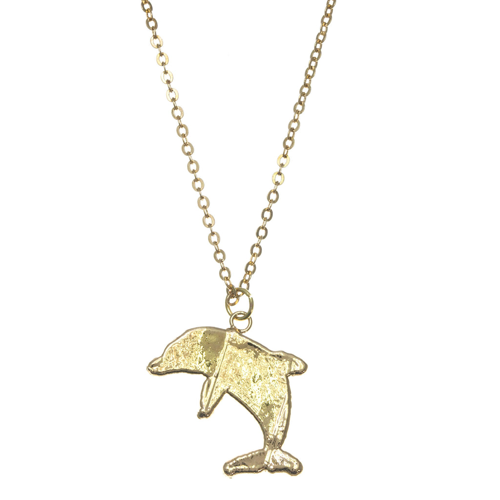 Gold Dolphin Pendant