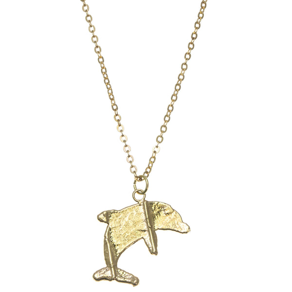Gold Dolphin Pendant
