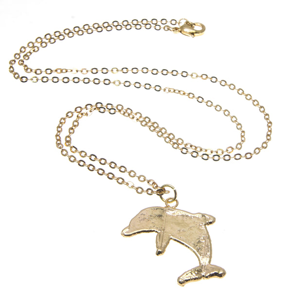 Gold Dolphin Pendant