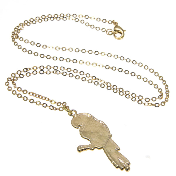 Gold Parrot Pendant