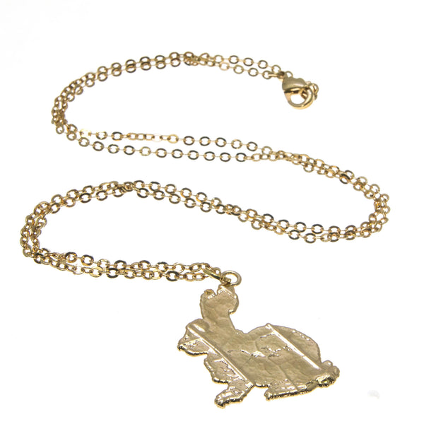 Gold Rabbit Pendant