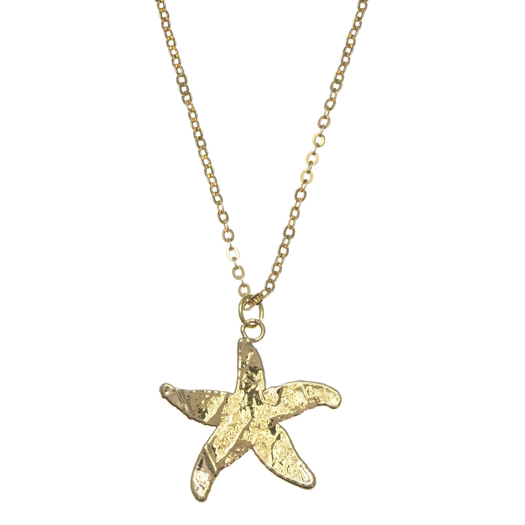 Gold Starfish Pendant