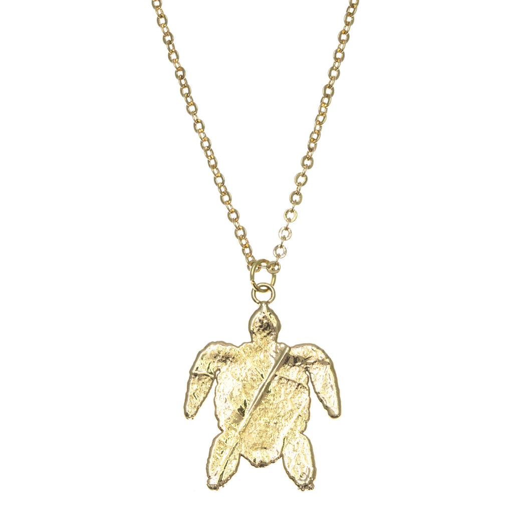 Gold Turtle Pendant