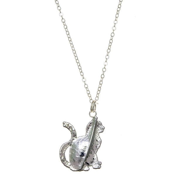 Silver Cat Pendant