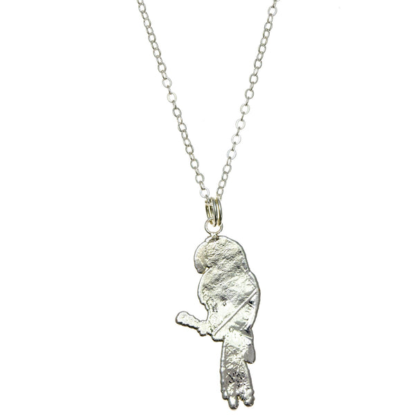 Silver Parrot Pendant