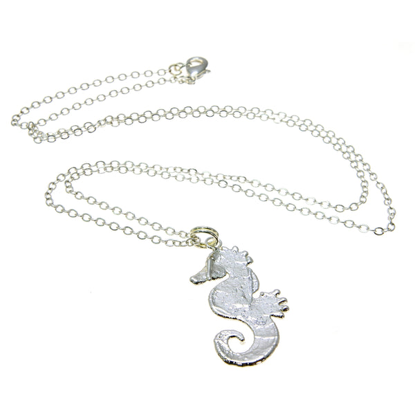 Silver Seahorse Pendant