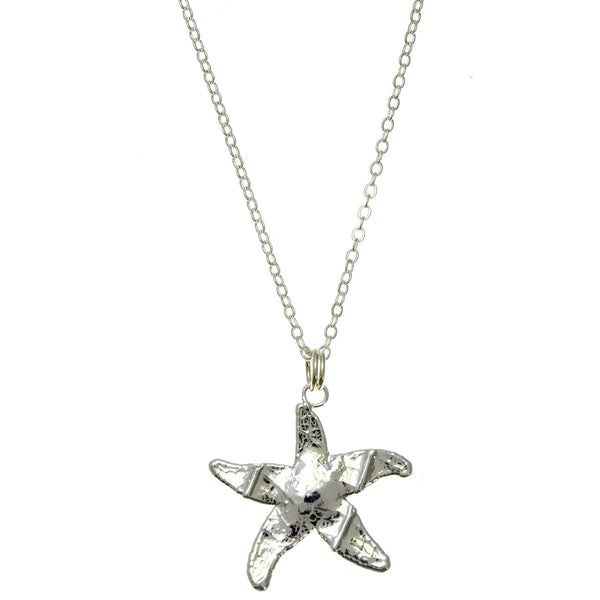 Silver Starfish Pendant